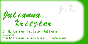 julianna kritzler business card